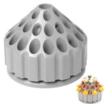 rangement support outils gris perforations moderne ensemble embouts rouges jaunes dorés atelier bijouterie