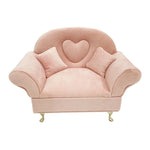 présentoir bijoux velours rose classique canapé fauteuil armoire table d'appoint miroir pvc pieds métalliques