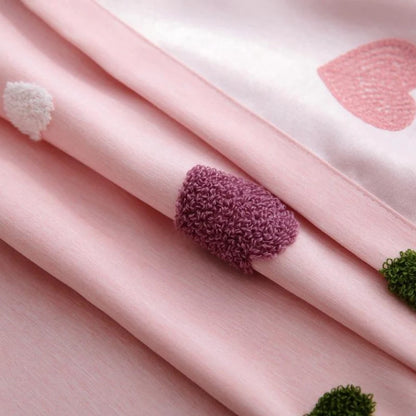 Rideau de chambre rose pour bébé