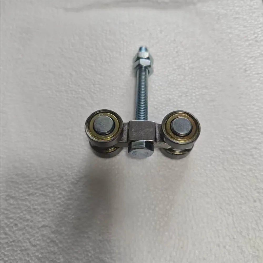 porte coulissante rail acier charge 100kg roues suspendues poulies rideau métallique système coulissant roulements