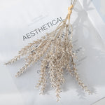 décoration intérieure bouquet feuilles artificielles naturel minimaliste beige gris doré