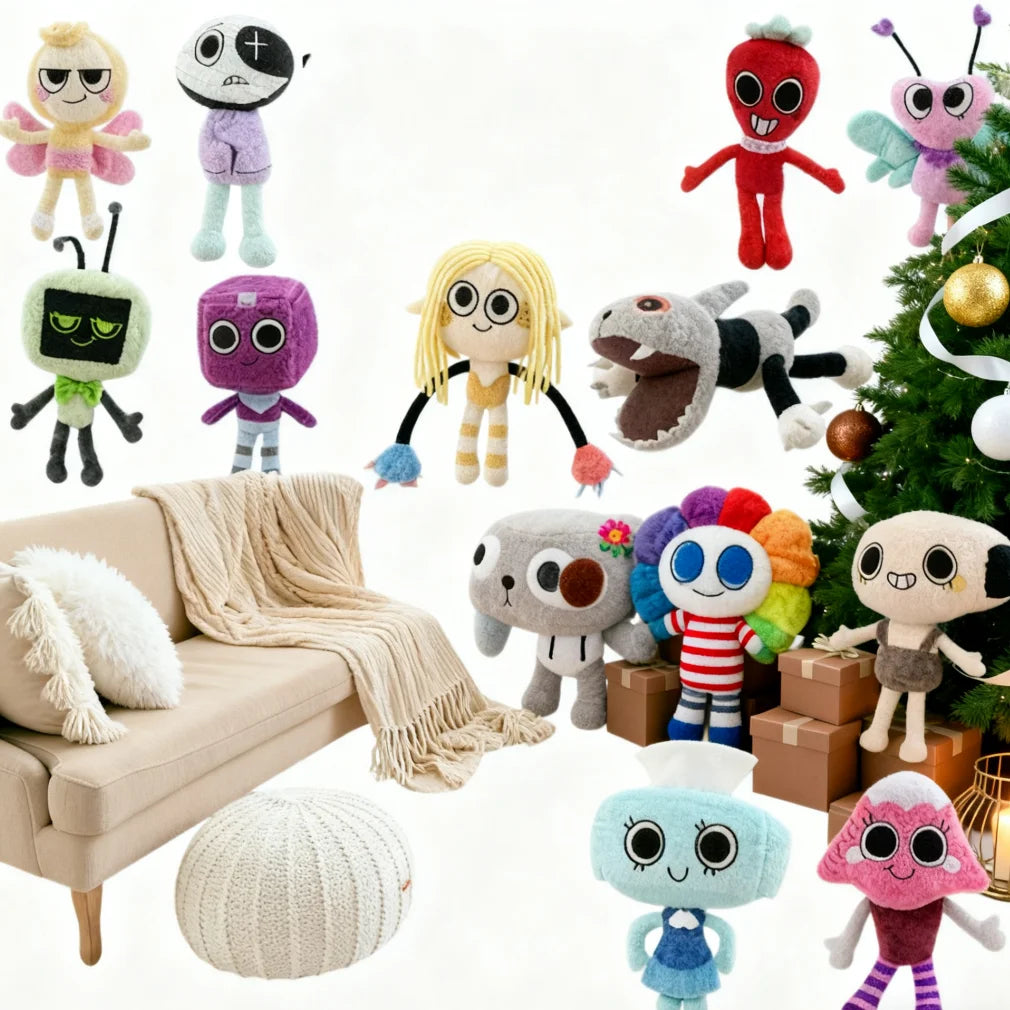 peluche décorative coussin siège dossier tissu doux motif cartoon salon chambre enfant adulte