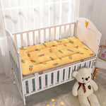 matelas bébé 120x60cm double faces motifs animaux doux rose blanc bleuclair