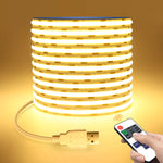 ruban led blanc blanc chaud adhésif rayures noires 3000k 6500k télécommande usb moderne