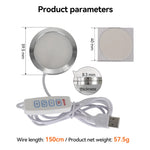 kit lampe led diy ajustable aluminium usb télécommande couleur réseau mailles adhésif blanc chaud