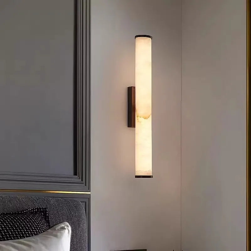 lampe murale moderne cuivre marbre blanc noir éclairage cuisine chambre coucher salle manger