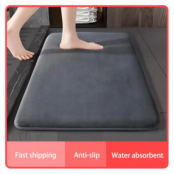 tapis bain absorbant tapis sol salle bain antidérapant gris beige noir doux moderne