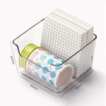 rangements transparents moderne boîtes papeterie porte articles bloc notes post it masking tapestylos ciseaux