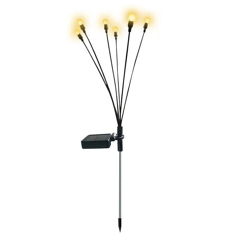 lumière solaire pelouse led noir blanche moderne extérieure jardin décoration fixe piquet
