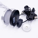 projecteur led rechargeable noir blanc argent câble usb interrupteur moderne minimaliste 6v 3w dc5v