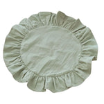 serviettes table volantes rose vert bleu clair beige décoratives maison mariage rustic