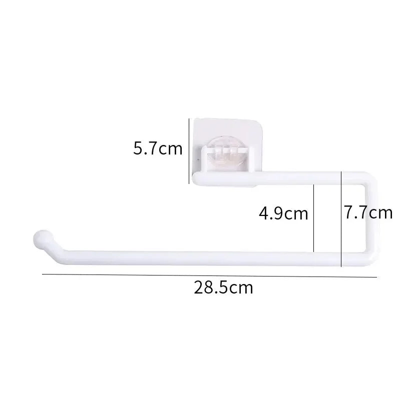 porte serviettes mural adhésif moderne blanc texture marbrée salle bain cuisine support accessoire fixe