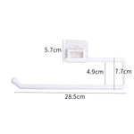 porte serviettes mural adhésif moderne blanc texture marbrée salle bain cuisine support accessoire fixe