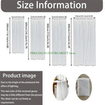 rideaux transparents plissés romantiques élégants blanc rose poudré gaufrés bord inférieur 300 600 800