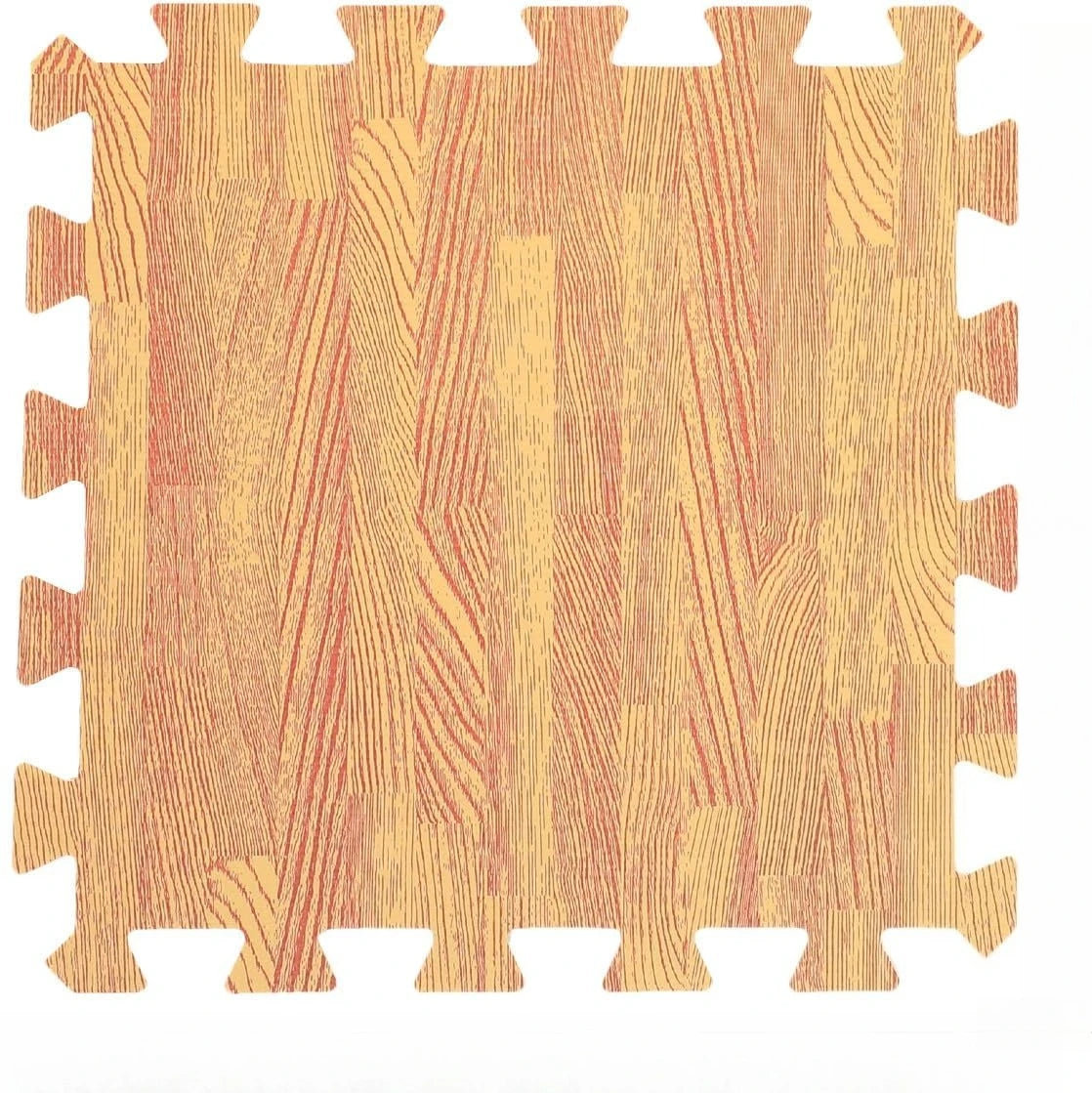 tapis sol mousse eva interlocking bois marron clair beige moderne fitness yoga