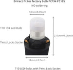 ampoules led blanc modernes twist lock socket 12v instrumentation voiture pack