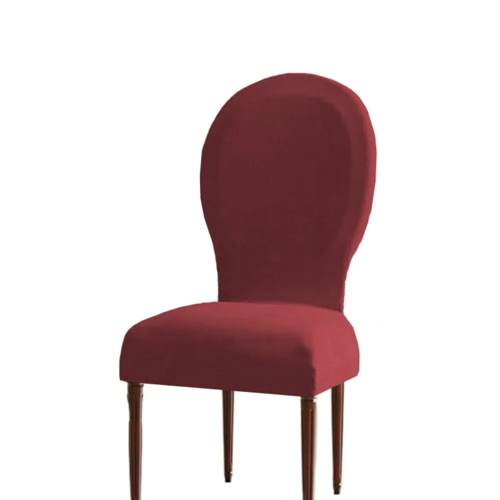 Housse chaise velours couleurs unies moderne adhésif protection siège polyester coton gris marron vert