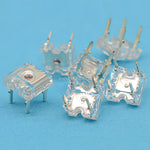 diodes led 3mm blanc rouge vert bleu jaune transparentes super flux 20ma 3v ccc