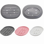 support savon moderne adhésif gris rose blanc bleu jaune rouge vert plat ovale rainuré