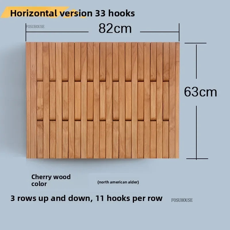 panneau mural bois naturel moderne ligne verticale simple deco murale porte manteau rangement