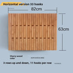 panneau mural bois naturel moderne ligne verticale simple deco murale porte manteau rangement