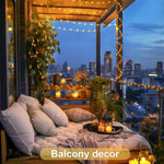 guirlande lumineuse led solaire 400 points blanc doré moderne 300cm jardin festive