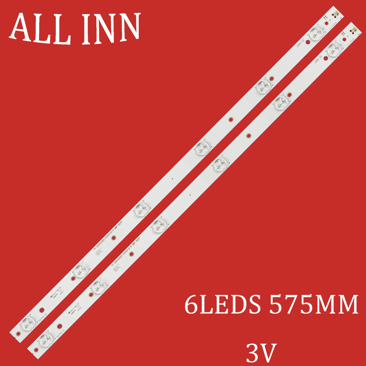 ruban led blanc 575mm leds 3v moderne sans fixation