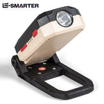 lampe travail multifonctionnelle pliante led cob haute luminosité crochet magnétique