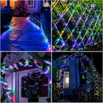 guirlande lumineuse led solaire blanc chaud moderne modes ip65 autoinstallationextérieur