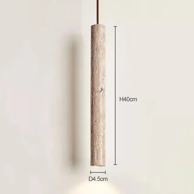 lampe suspendue pierre beige clair minimaliste moderne suspension salon cuisine chambre