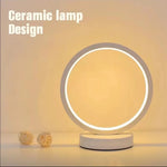 lampe table led blanc moderne minimaliste 17cm 10cm adhésif câble usb certifiée ccc cqc