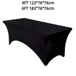 housse table réutilisable polygone moderne élégante polyester noire blanche bleue rougeversible festive mariage