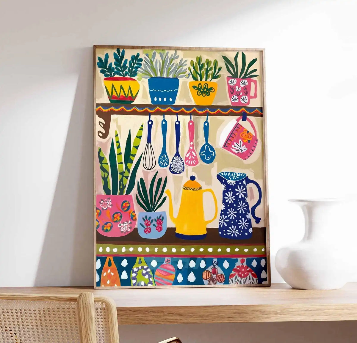 toile d'art abstraite plantes cuisine multicolore moderne sans cadre chambre salon erotique floral