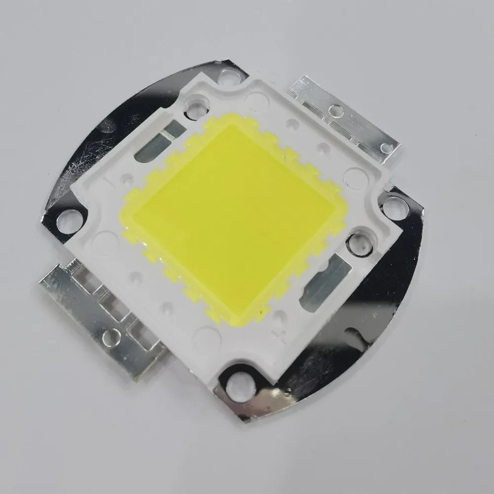 lumière led blanc jaune 100w 200w double cob projecteur moderne vis fixation