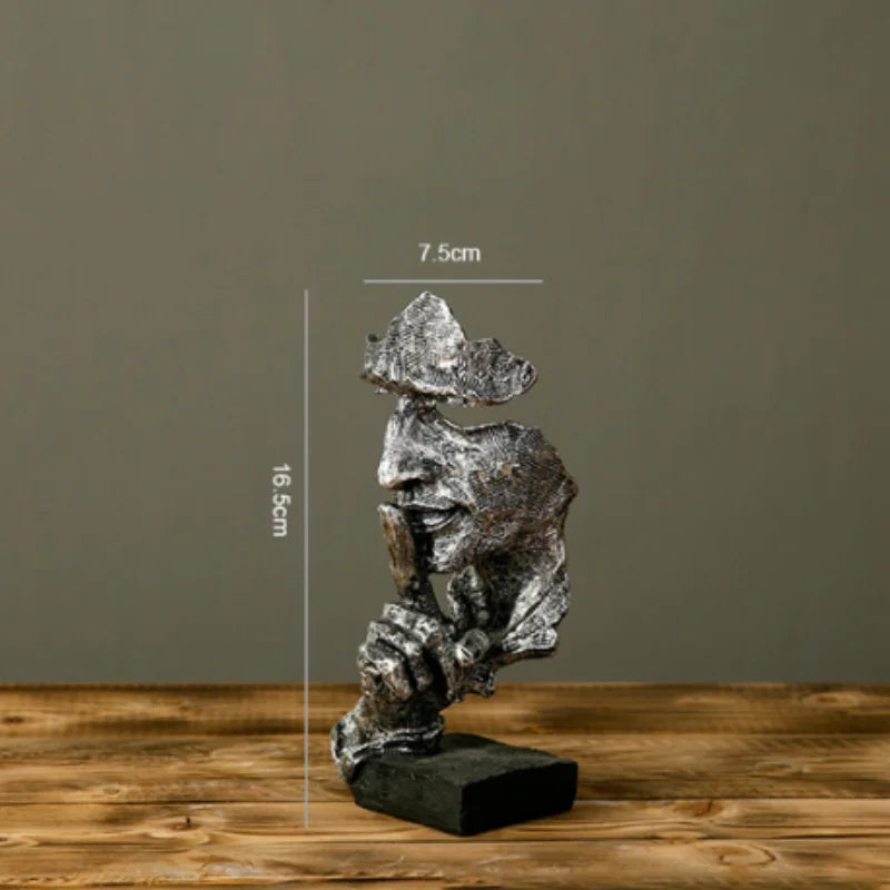 décoration intérieure sculpture résine blanc argent or contemporaine détails sculpturaux base plate maison salon