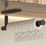 porte serviettes moderne porte papier toilette noir blanc motif géométrique motif tasses