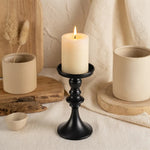 bougeoir fer noir mat classique décoration romantique mariage cadeau couple valentin