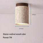 applique murale moderne pierre naturelle beige brun clair opacité downlight 6000K 4000K 3000K