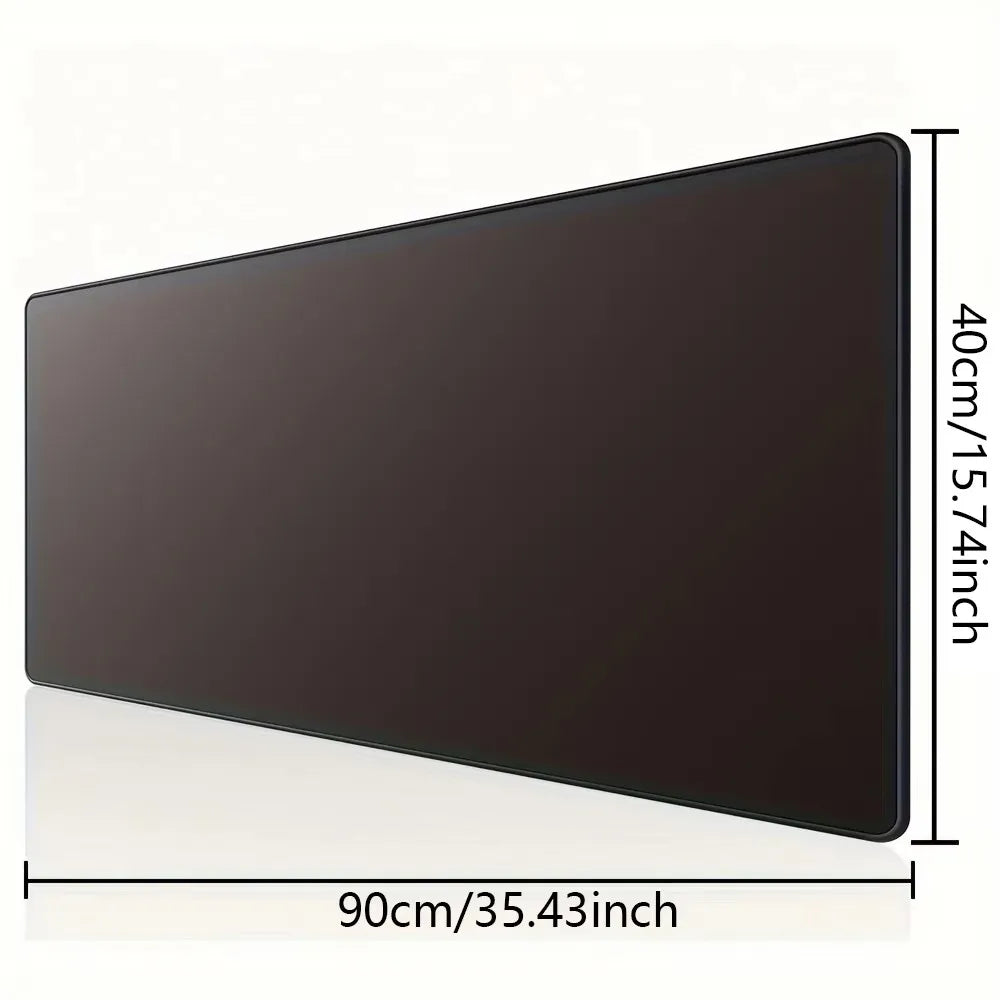 tapis souris noir uni moderne antidérapant caoutchouc adhésif 30x60cm 30x70cm 30x80cm 40x70cm