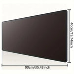 tapis souris noir uni moderne antidérapant caoutchouc adhésif 30x60cm 30x70cm 30x80cm 40x70cm