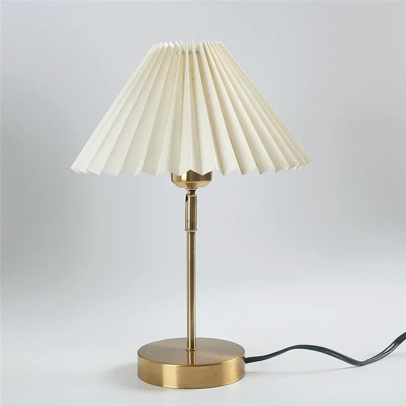 lampe table plissée réglable moderne led adhésive opaques blanc salon chambre