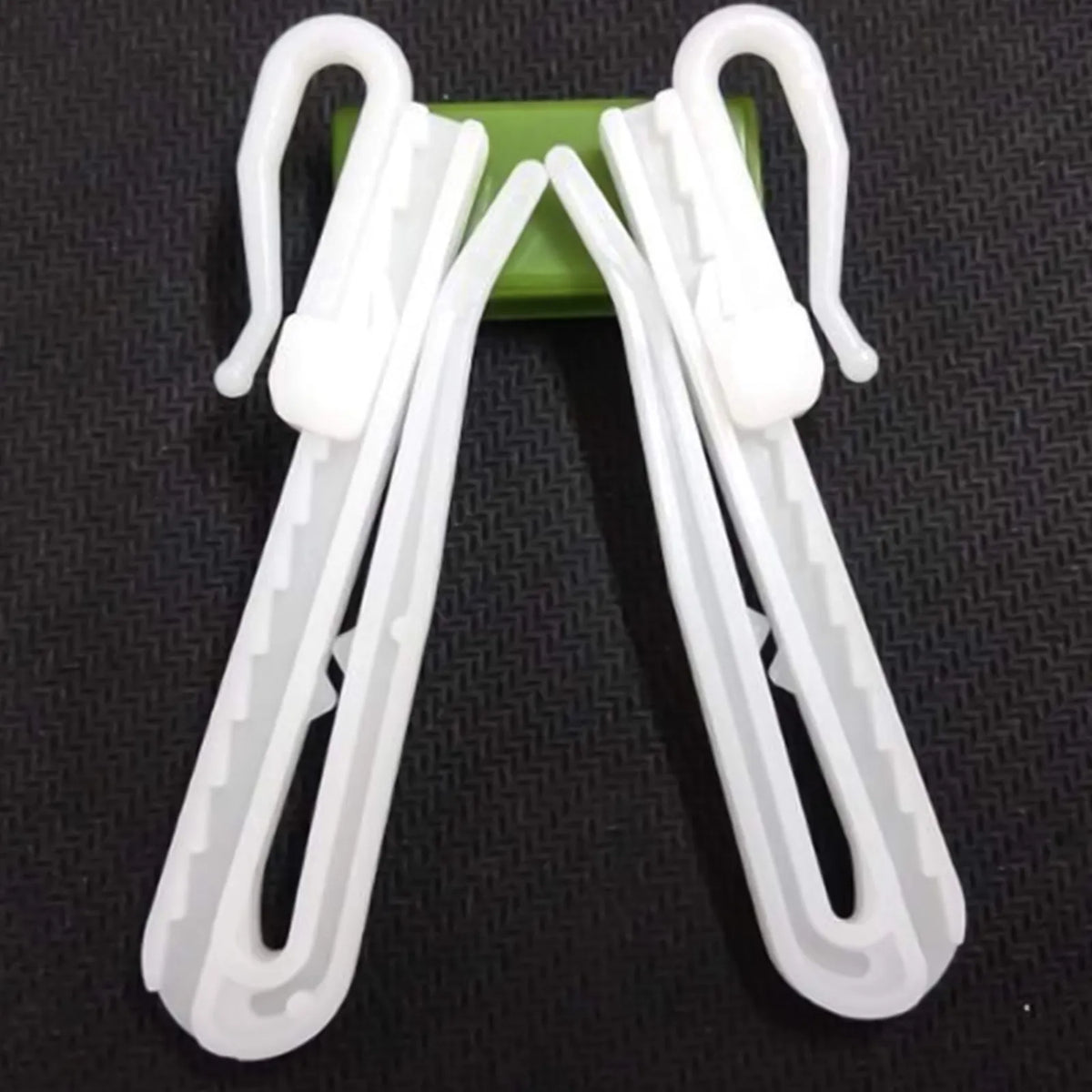 crochets ajustables blancs plats modernes rideaux fenêtres portes plastique sécurité facile
