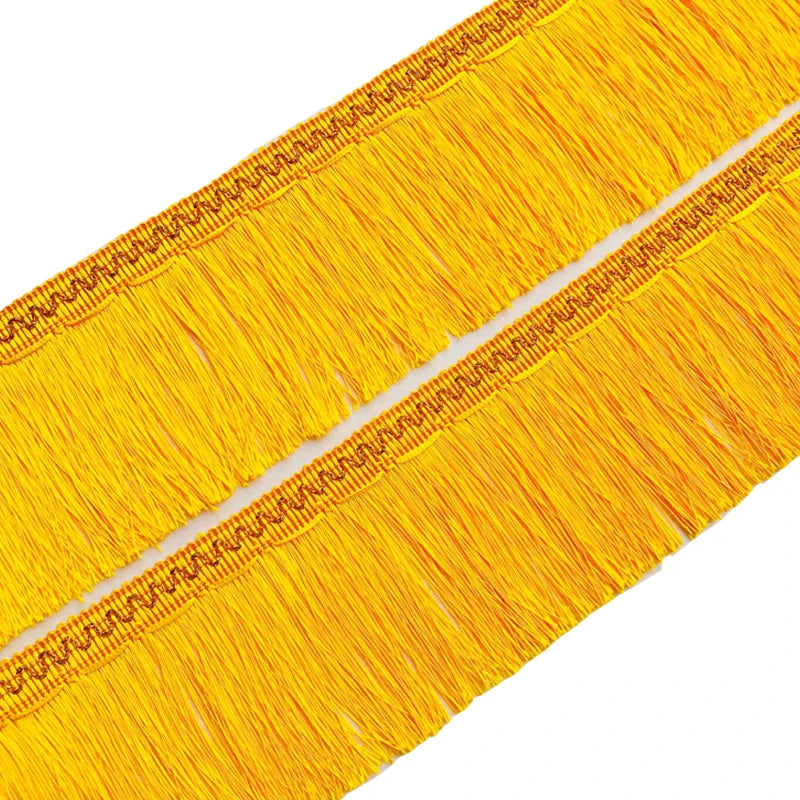 franges décoratives rubans frisés polyester rouge bleu rose jaune vert 10cm textiles decoration