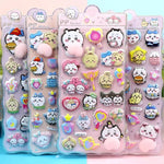stickers kawaii multicolores dessins animés adhésifs compressibles waterproof coque téléphone décoration enfants adultes
