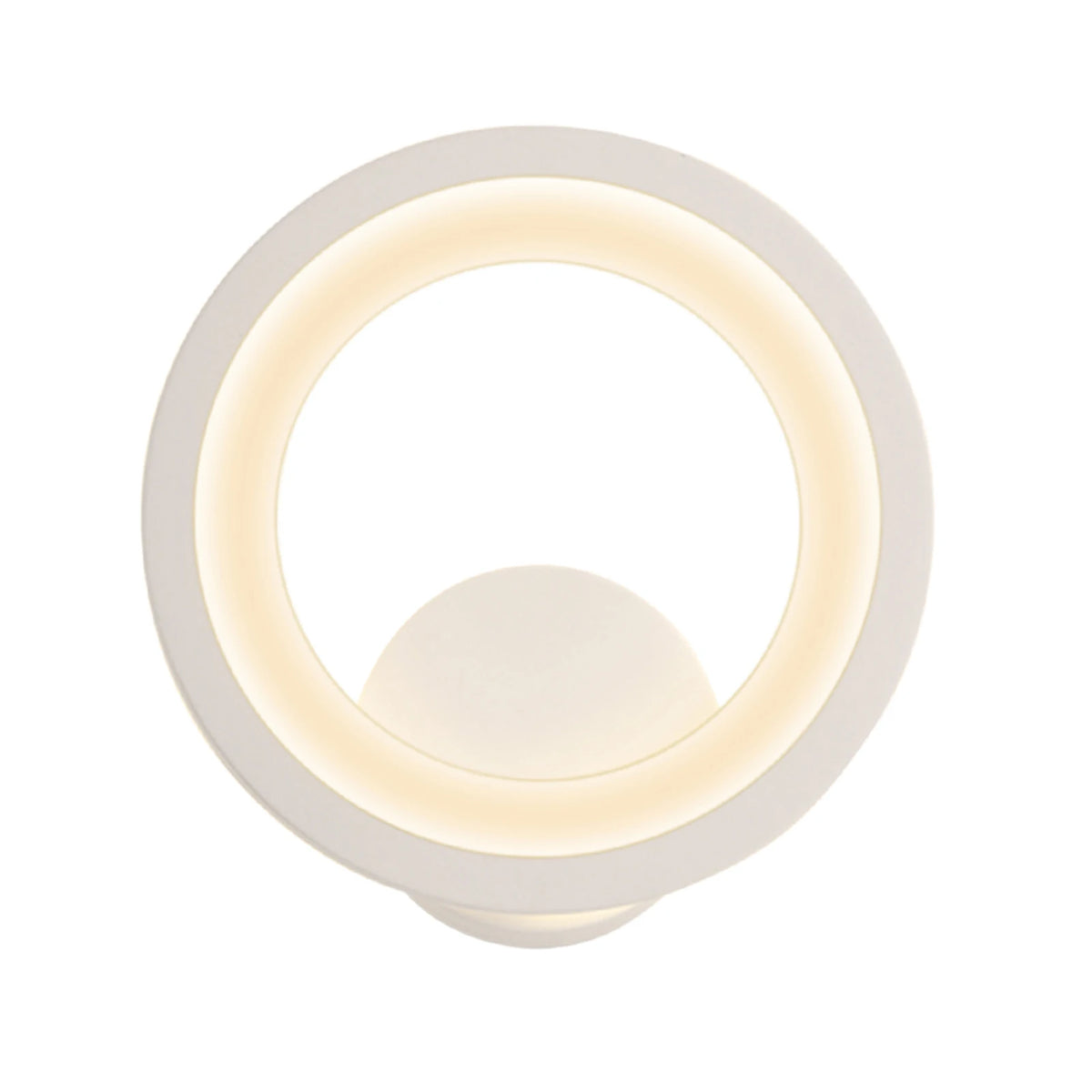 lampe murale moderne blanche adhésive ronde lumineuse salon chambre couloir