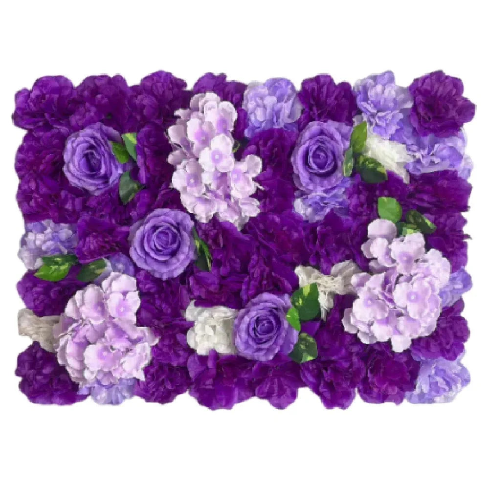 panneaux decoratifs florals violet blanc rose rouge jaune vert feuilles vertes modernes mariage anniversaire