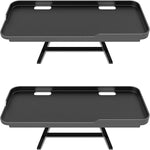 support multifonctionnel étagère réglable noir blanc rangement ordinateur moniteur télécommande câbles moderne minimaliste