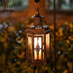 Lanterne suspendue vintage vue de côté