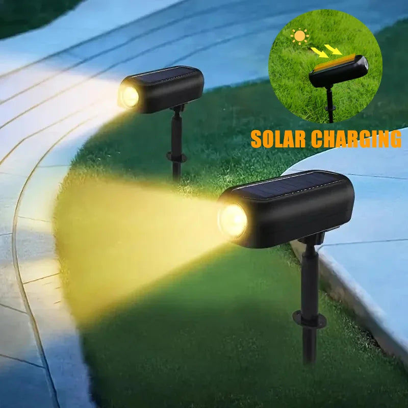 projecteur solaire led imperméable ip65 moderne noir matextérieur 10h autonomie