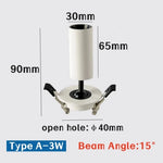 projecteur led spot blanc moderne 90mm 135mm 65mm 115mm 3w 10w galerie chambre